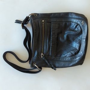 The Sak black leather shoulder bag